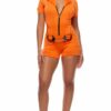 Booked Woman Inmate Costume