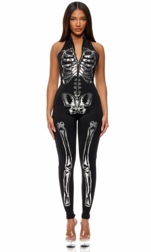 Flashy On The Inside Sexy Skeleton Costume