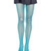 Risa Nylon Fishnet Tights - Neon Blue