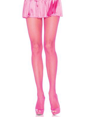 Bette Women's Fishnet Tights - Neon Pink