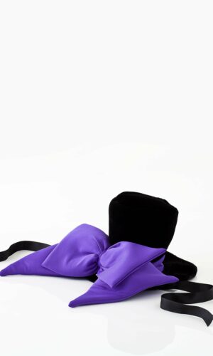 Purple Bow Vampire Hat