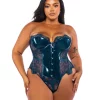 Eden Plus Size Bustier 2-Piece Set