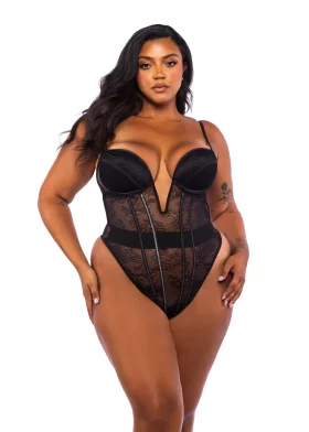 Belle Noir Plus Size Teddy