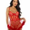 Baroque Heart Babydoll 2-Piece Set