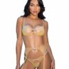 Gilded Beauty 3-Piece Garter Set