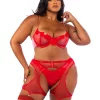 Midnight Minx Plus Size 3-Piece Chaps Set