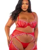 Peppermint Kiss Plus Size 3-Piece Chaps Set