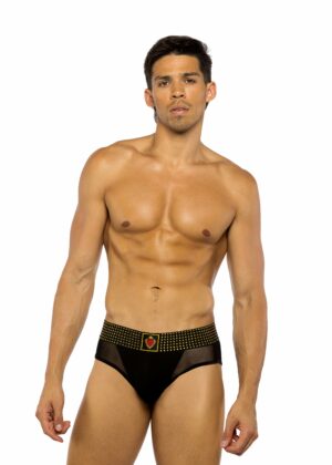 Sacred Heart Briefs with Studded Elastic