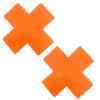 Orange Fruitella Neon Orange Wet Vinyl Blacklight X Factor Nipple Cover Pasties