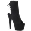 **7" Heel, 2 3/4" PF Open Toe/Heel Ankle Boot, Side Zip