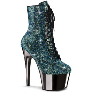 *7" Heel , 2 3/4" PF RS Embellished Ankle Boot, Side Zip
