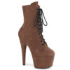 *7" Heel, 2 3/4" PF Lace-Up Ankle Boot, Side Zip