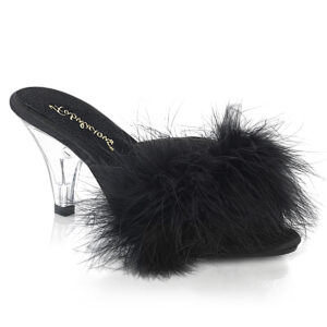 3" Heel, 1/8" Mini PF Marabou Fur Slide