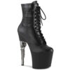 **7 1/2" Gun Heel, 3 1/2" PF Lace-Up Ankle Boot, Side Zip