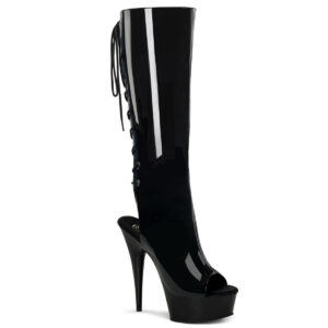 6" Heel, 1 3/4" PF Open Toe/Heel Knee Boot