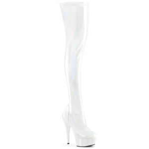 6" Heel, 1 3/4" PF Stretch Thigh Boot,  12" Side Zip