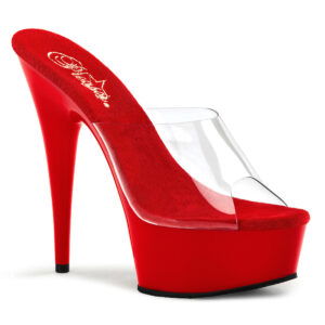 6" Heel, 1 3/4" Platform Peep Toe Slide