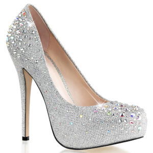 5" Heel, 1" Hidden PF Pump Glitter