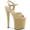 8" Heel, 3 3/4" PF Ankle Strap Sandal