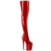 8" Heel, 4" PF Stretch Thigh Boot, Side Zip