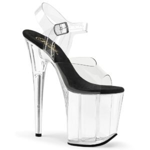 8" Heel, 4" PF Ankle Strap Sandal