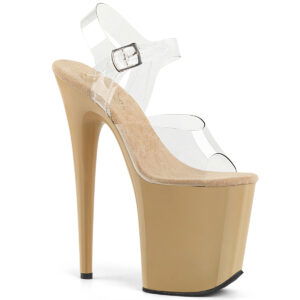 8" Heel, 4" PF Ankle Strap Sandal