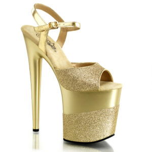 8" Heel, 4" PF Ankle Strap Sandal