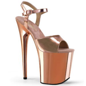 8" Heel, 4" PF Ankle Strap Sandal
