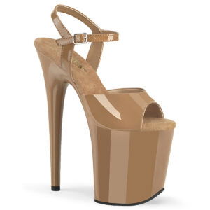 8" Heel, 4" PF Ankle Strap Sandal