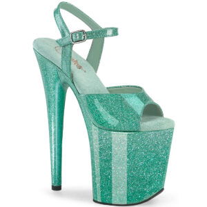 8" Heel, 4" PF Ankle Strap Sandal