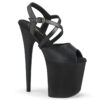 8" Heel, 4" PF Peep Toe Criss Cross Ankle Strap Sandal