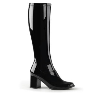 3" Block Heel Gogo Boot, Side Zip