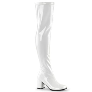 **3" Block Heel, Gogo Over-the-Knee Boot, Side Zip