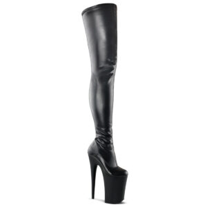 9" Heel, 5 1/4" PF Stretch Crotch Boot, Side Zip