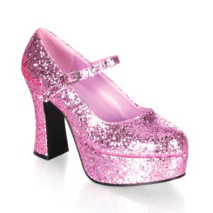 *4" Heel, 1 1/2" PF, Heel Mary Jane Pump w/Glitter
