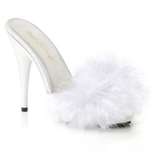 5" Heel, 3/8" PF Marabou Slide Sandal